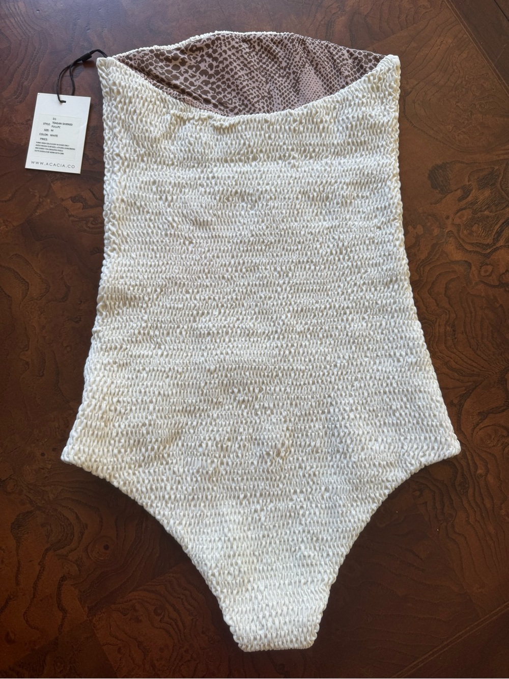 Acacia 🤍 White Strapless. New with tags. Beautiful thick fabric you will love. - Picture 6 of 10